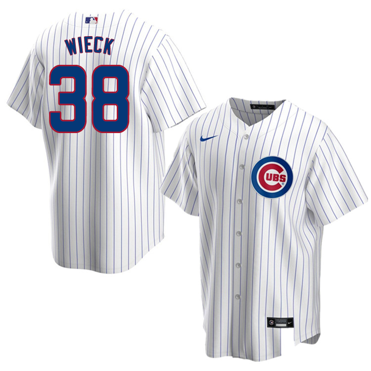 Nike Men #38 Brad Wieck Chicago Cubs Baseball Jerseys Sale-White